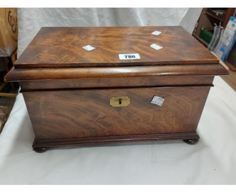 A 19th Century Victorian mahogany tea caddy