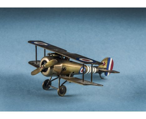 WWI RFC Sopwith Camel trench-art model, A good artificer-built model of the front-line fighter of 1917/18;  well-crafted of b