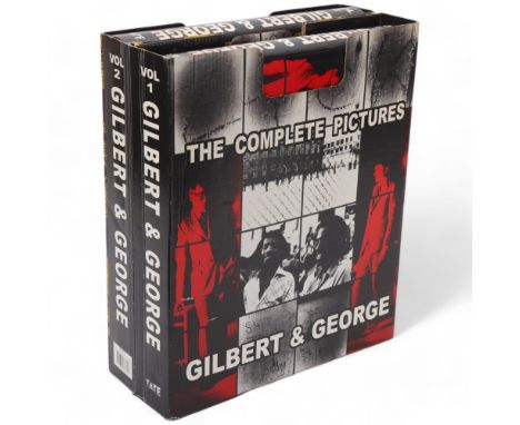 GILBERT & GEORGE, The Complete Pictures volume 1 & 2, Tate Publishing 2007, hardcover and presentation box, signed inside cov