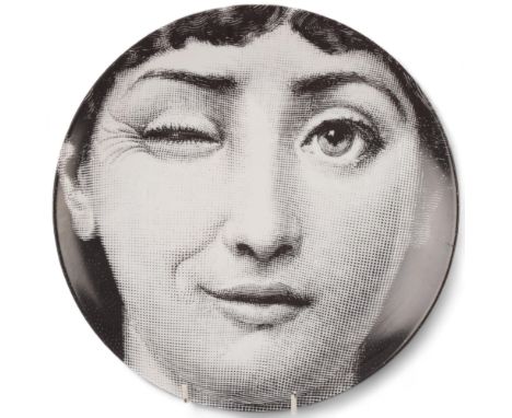A PIERO FORNASETTI (1913-88) plate, 'Tema & Variazioni'/ Themes and Variations, model 130, makers stamp to back,  diameter 26