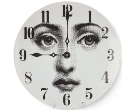 A PIERO FORNASETTI (1913-88) plate, 'Tema & Variazioni'/ Themes and Variations, model 74, makers stamp to back,  diameter 26c