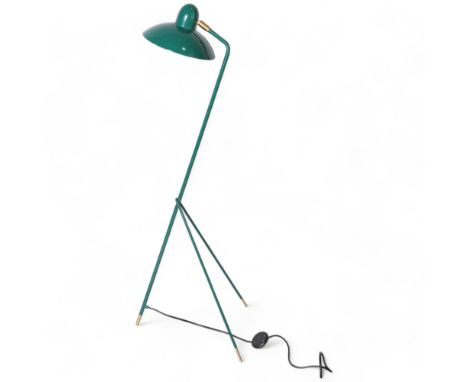 Di Classe, an Arles mid-century style floor lamp by Domei Endo with adjustable green shade, height 125cmGood working order an