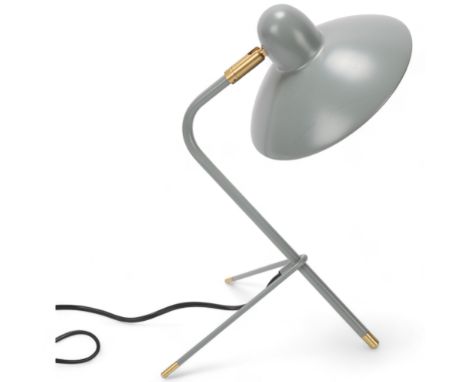 Di Classe, an Arles mid-century style desk lamp by Domei Endo with adjustable grey shade, height 37cmGood working condition w