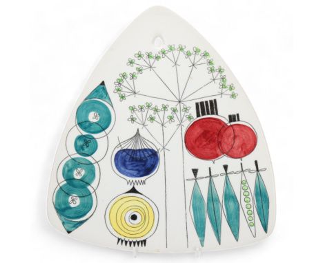 MARIANNE WESTMAN for Rorstrand, Sweden, a Picknick Series wall hanging cheeseboard, model no. 29 in the series, maker's mark 