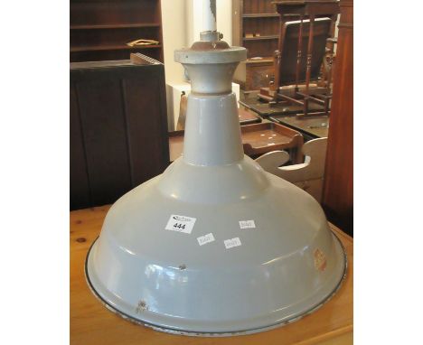 Mid Century enamelled ceiling light fitting with indistinct makers mark. (B.P. 21% + VAT) 