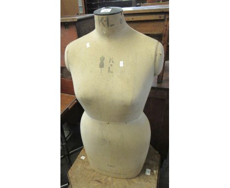 Vintage tailor's dummy marked 'Kennett & Lindsell Ltd'.(B.P. 21% + VAT) 