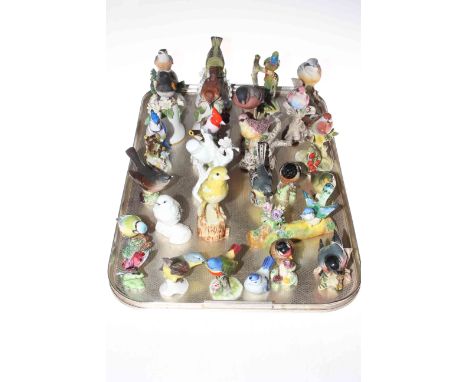 Large collection of twenty six birds, Goebel, Beswick, Royal Adderley, etc.