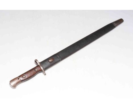Sanderson 1907 bayonet and scabbard.