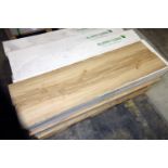 LOT OF LUXURY VINYL PLANK, 7" by 48", 3mm overall thickness, 0.50mm wear layer and micro bevel,