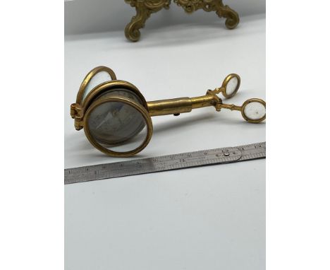 FRENCH COMPASS FIELD MIRROR MAGNIFYING GLASS BINOCULAR COMBINATION TOOL 