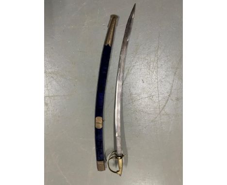 A Vintage Indian made display sword and scabbard. 