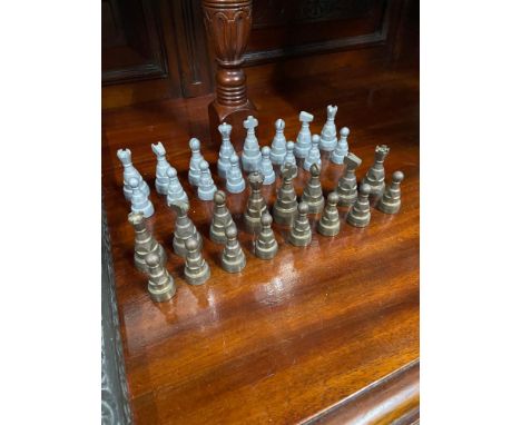 A Vintage chess set produced by T.I. MACHINE TOOLS LTD. 