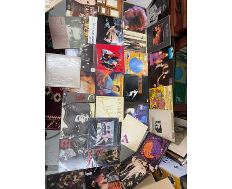 A Collection of LP Records which include Pink Floyd, Johnny Cash, Joan Baez, Lou Reed, Crazyhead, Bob Dylan &amp; U2 