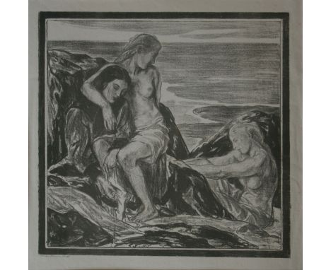CHARLES HASLEWOOD SHANNON, RA, (1863-1937, BRITISH)Late Summer  black and white lithograph, signed and numbered 85 pencil to 