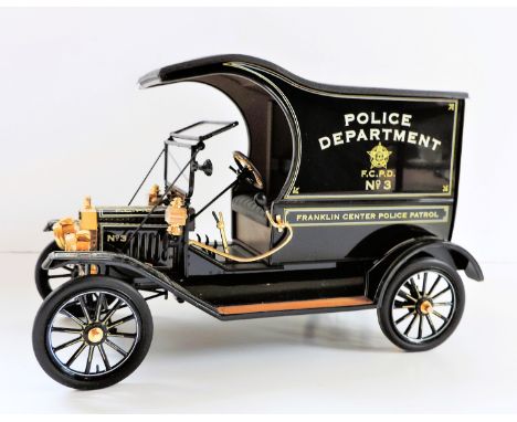 Franklin Mint Model T Police Truck Paddy Wagon Diecast Model 1:16 Scale. A Franklin Mint Model T Police Truck 1:16 Scale Diec