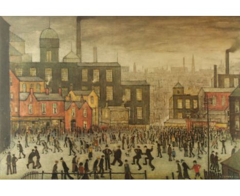 Laurence Stephen Lowry (British, 1887-1976) - 'Our Town'A limited edition signed colour print, signed in pencil lower right c