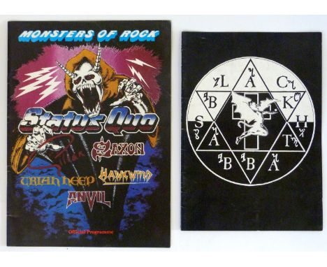 BLACK SABBATH Heaven & Hell tour programmeOfficial 1980 UK 20 page tour programme, including tour dates, tour personnel, biog