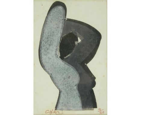 Geoffrey Key (British, b. 1941) - 'Torso'Signed limited edition print, 9/20, 15x10cm, framed