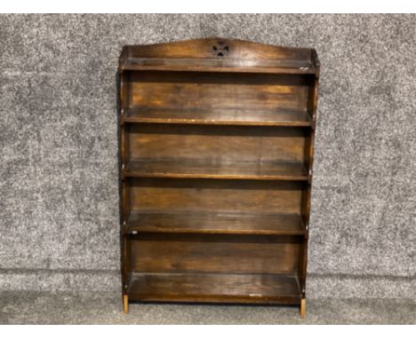 Vintage oak 5 tier bookshelves