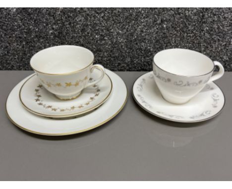 Royal Worcester part tea services “Bridal lace” and “Citadel”