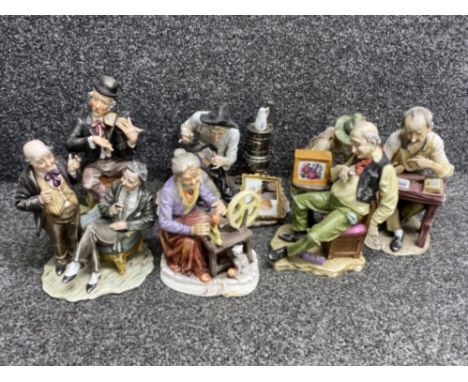 7 vintage Fuji figures, mixed sizes &amp; designs