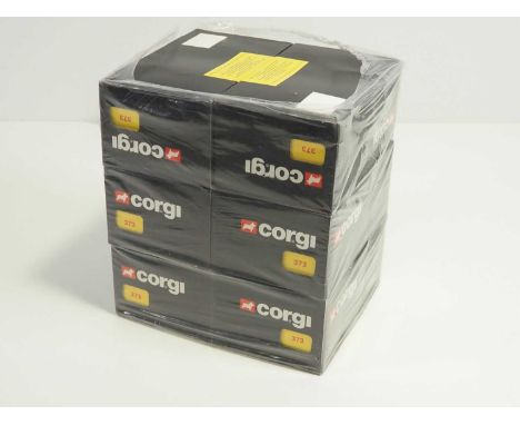 A CORGI trade pack of 6x #373 Peugeot 505 cars, rare edition in red with Total logos on windscreen sun strip, believed to be 