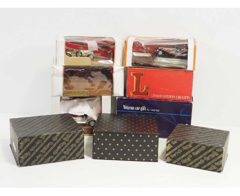 A group of LESNEY 'Gifts by Lesney' comprising various Models of Yesteryear affixed to various gift items including ash trays
