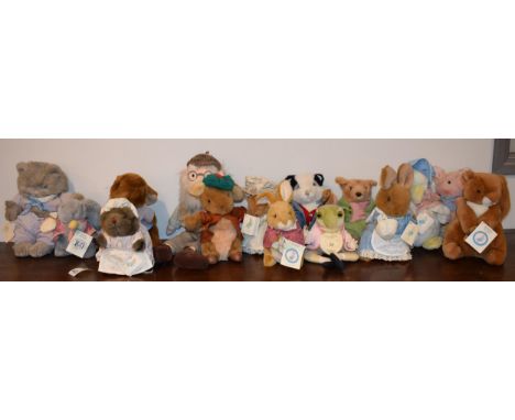 A good collection of Peter Rabbit, F Warne &amp; Co, soft toys to include various characters such as Tommy Brock, Mr McGregor