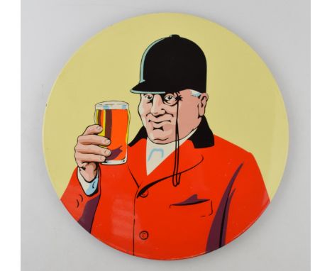 Tetley Bitter circular advertising enamel sign. Diameter 37.5cm.  In good condition.
