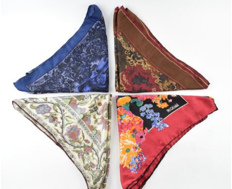 A collection of vintage all silk Liberty of London scarves. Made in England and Made in France. With Liberty labels and logo 