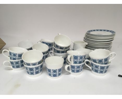 A Royal Tuscan Fine bone china mid 20th century design tea and coffee set and dinner set no obvious damage.- NO RESERVE