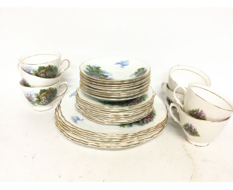 Royal Vale ceramic tea set , postage cat D