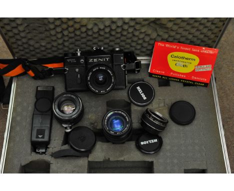 A 35mm Zenith camera in a case