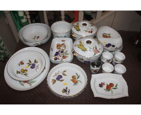 A collection of Royal Worcester "Evesham" oven-to-table ware