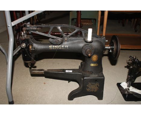 A vintage Singer sewing machine
