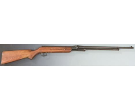 Relum Tornado Model 322 .22 air rifle with semi-pistol grip, raised cheek piece and adjustable sights, NVSN.&nbsp;