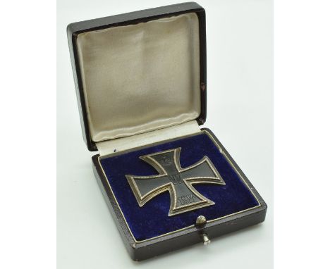 German Army WW1 white metal Iron Cross first class, marked CD800 to reverse