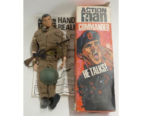Palitoy Action Man Talking Commander action figure doll, in original box.&nbsp;