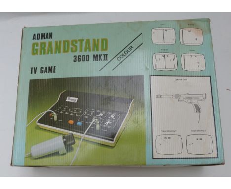 Adman Grandstand 3600 Mk.II video games console, in original box.&nbsp;