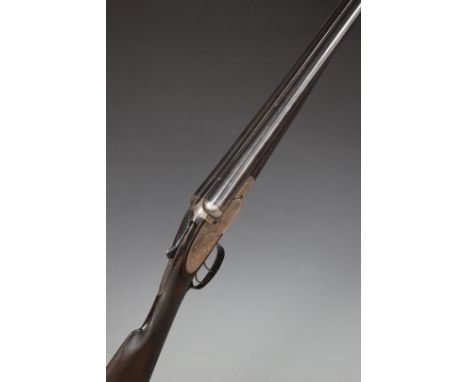 Westley Richards 12 bore side by side shotgun with engraved scenes of birds to the locks, engraved trigger guard, underside t