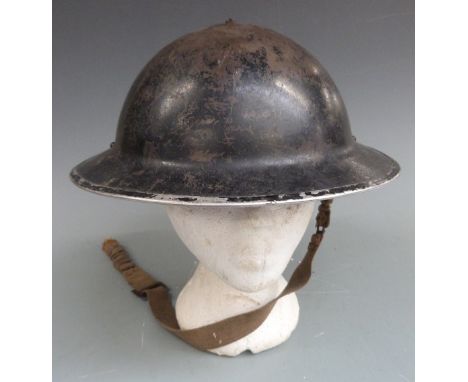 British military Brodie helmet dated 1939 and with maker's mark HSV&nbsp;