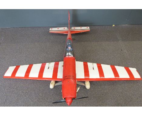 Goodrich Extra 300 radio control model aircraft fitted with four stroke RCV 91CD engine, wingspan 170cm&nbsp;