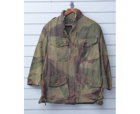British Army WW2 Denison Smock with&nbsp;half zip and button cuffs, John Gordon &amp; Co makers 1944 and broad arrow mark to 