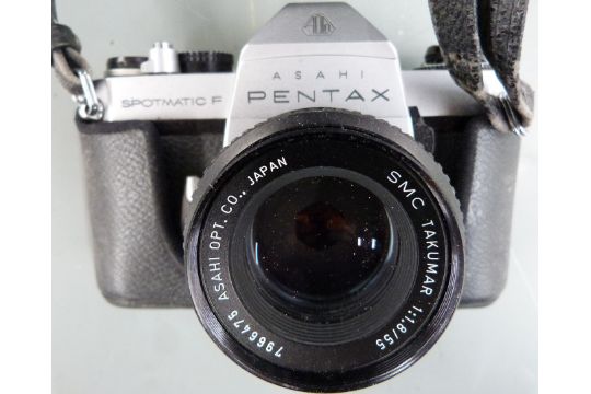 Cameras And Accessories Including Pentax Mz 50 Slr Camera With 35 80 Lens Asahi Pentax Spotmatic
