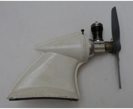 Cox Thimble Drone model aircraft glow engine on wing mount