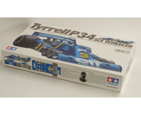 Tamiya 1:12 scale Tyrrell P34 Six Wheeler plastic model kit, BS1221, in original box.&nbsp;