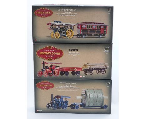 Three Corgi Vintage Glory Of Steam 1:50 scale limited edition diecast model sets Pickfords John Fowler &amp; Co (Leeds) Ltd F