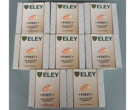 One-hundred-and-ninety Eley First 12 bore shotgun cartridges, all in original boxes&nbsp;PLEASE NOTE THAT A VALID RELEVANT FI
