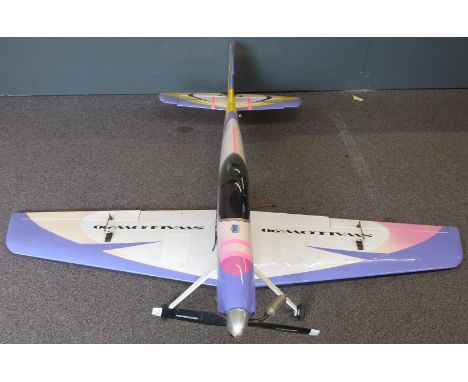 CMPro Swallow 90 radio control aerobatic model aircraft fitted with YS 4 stroke engine, wingspan&nbsp; 168cm&nbsp;