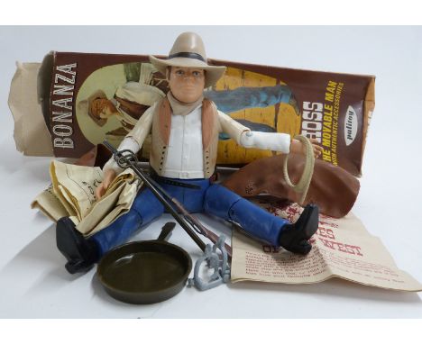 Palitoy Bonanza Hoss The Movable Man action figure doll, in original box.&nbsp;